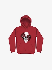 Bloom Skull Red Hoodie