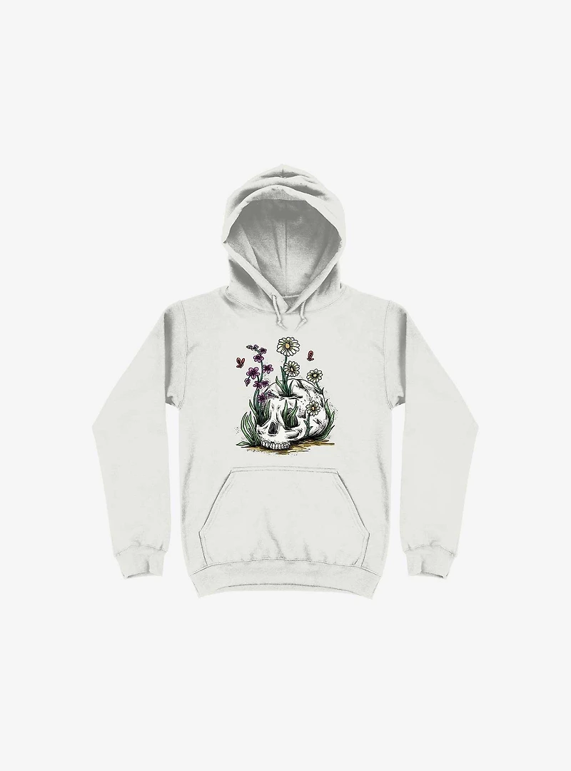 Growth Skull White Hoodie