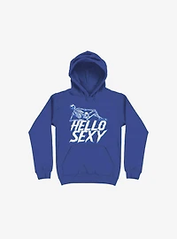 Hello Sexy Skeleton Royal Blue Hoodie