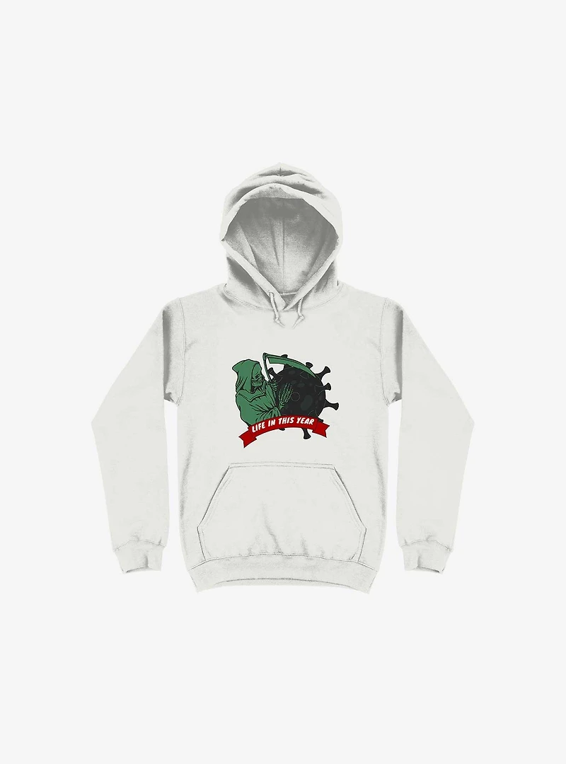 Life Is At Stake Reaper White Hoodie