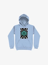 Pile Of Bones Skull Light Blue Hoodie
