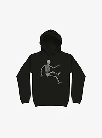 Skeleton Flowting On Space Black Hoodie