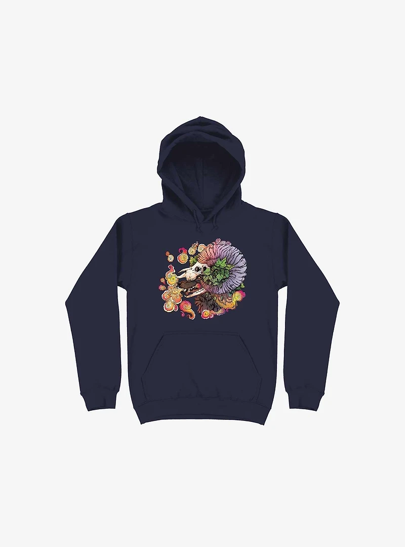 What Doesn't Kill You Becomes Your Armor Wolf And Sheep Navy Blue Hoodie
