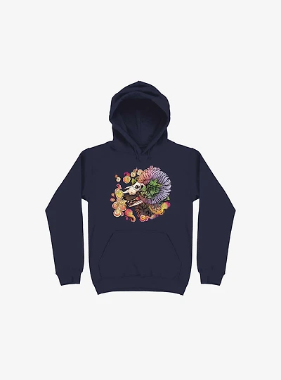 What Doesn't Kill You Becomes Your Armor Wolf And Sheep Navy Blue Hoodie