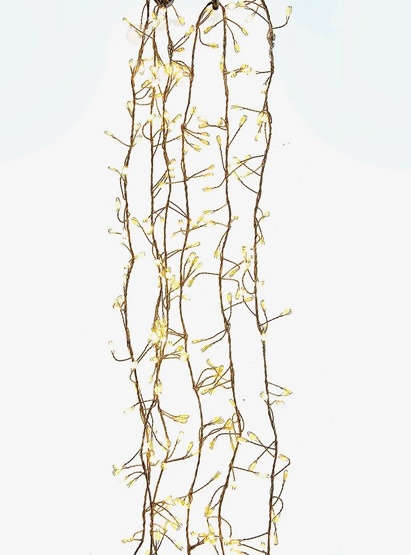 300 Light Cluster Garland With Warm White Led Lights
