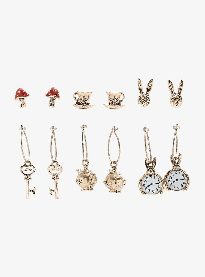Lewis Carroll Alice's Adventures In Wonderland Earring Set