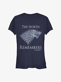 Game Of Thrones Stark North Remembers Girls T-Shirt