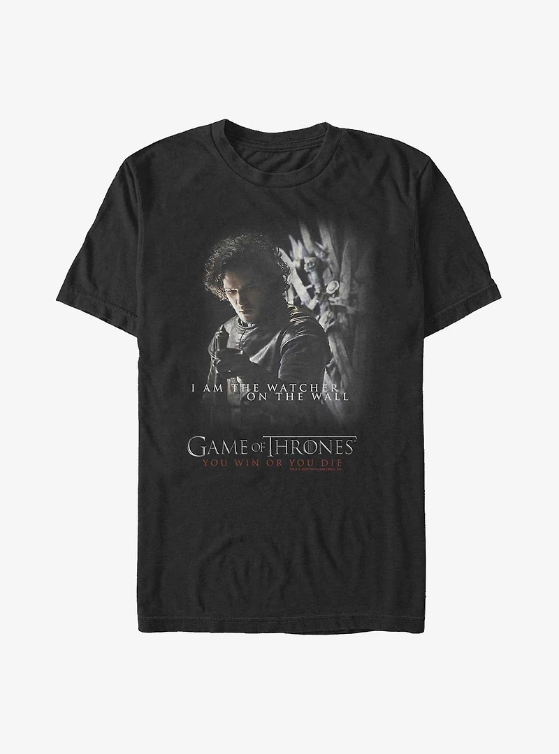 Game Of Thrones Jon Snow Watcher On The Wall T-Shirt