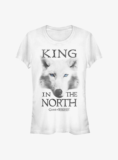 Game Of Thrones King The North Dire Wolf Girls T-Shirt