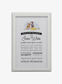 Disney Snow White Lessons Framed Wood Décor