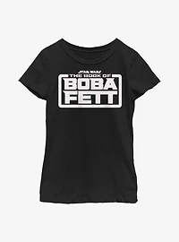 Star Wars The Book Of Boba Fett Basic Logo Youth Girls T-Shirt