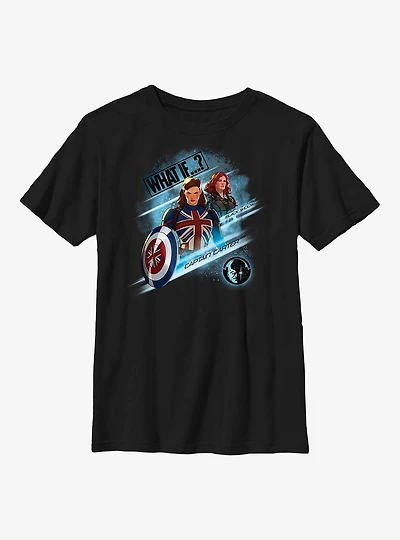 Marvel What If?? Captain Carter & Black Widow Team Up Youth T-Shirt