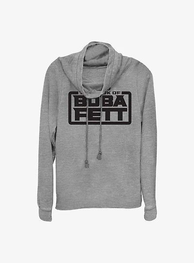 Star Wars The Book of Boba Fett - Basic Logo Cowlneck Long-Sleeve T-Shirt