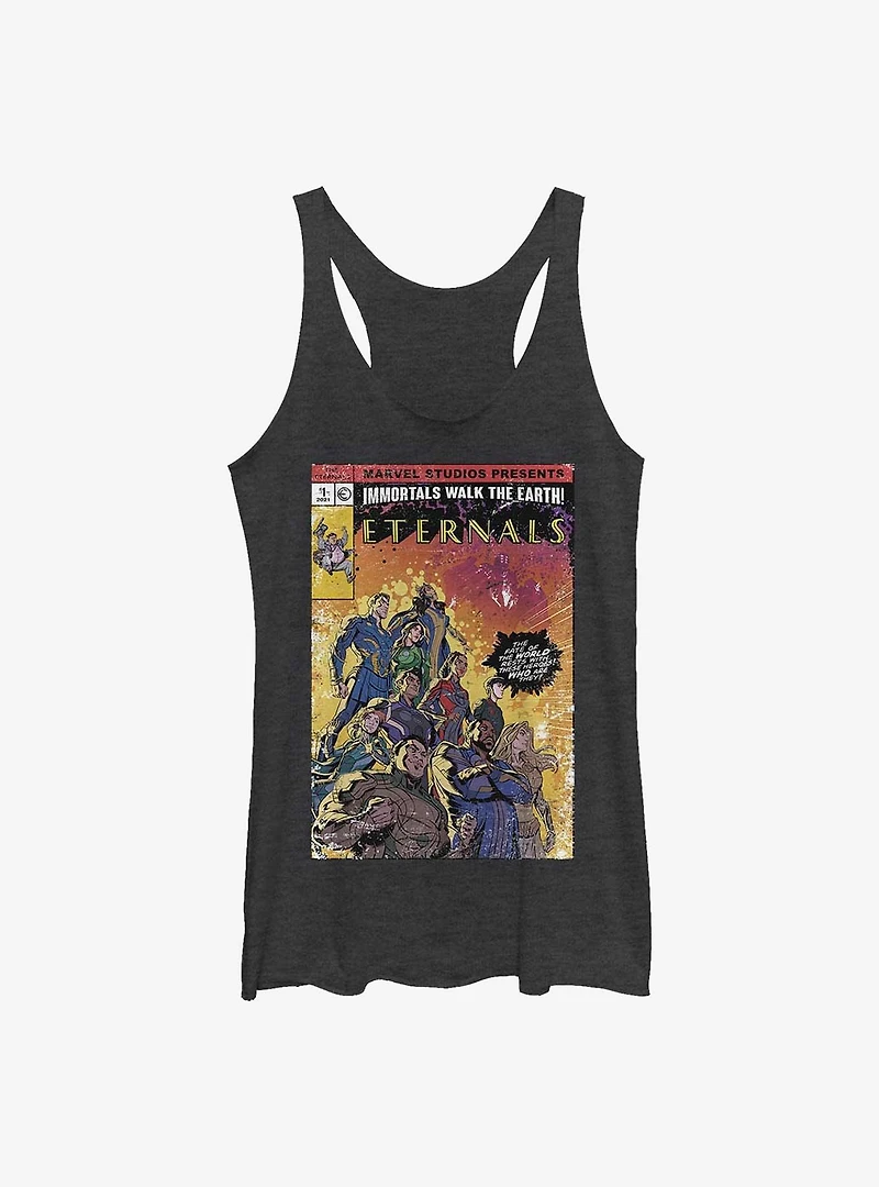 Marvel Eternals Vintage Style Comic Cover Girls Tank