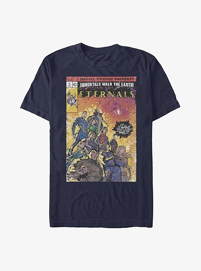 Marvel Eternals Vintage Style Comic Cover T-Shirt