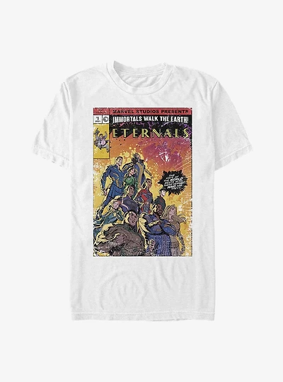 Marvel Eternals Vintage Style Comic Cover T-Shirt