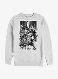 Marvel Eternals Paint Splattered Crew Sweatshirt