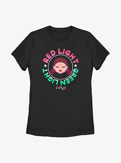 Squid Game Red Light, Green Light Stamp Womens T-Shirt
