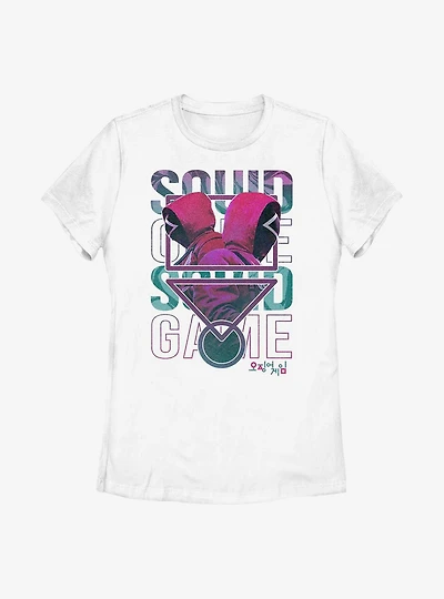 Squid Game Symbol With Guards Womens T-Shirt