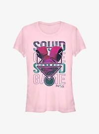Squid Game Symbol With Stacks Girls T-Shirt