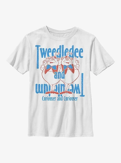 Disney Alice Wonderland Tweedledee & Tweedledum Youth T-Shirt