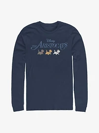 Disney The Aristocats Kitten Walk Logo Long-Sleeve T-Shirt