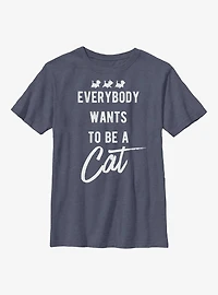 Disney The Aristocats Be A Cat Youth T-Shirt