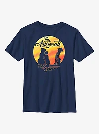 Disney The Aristocrats Moon Silhouette Youth T-Shirt