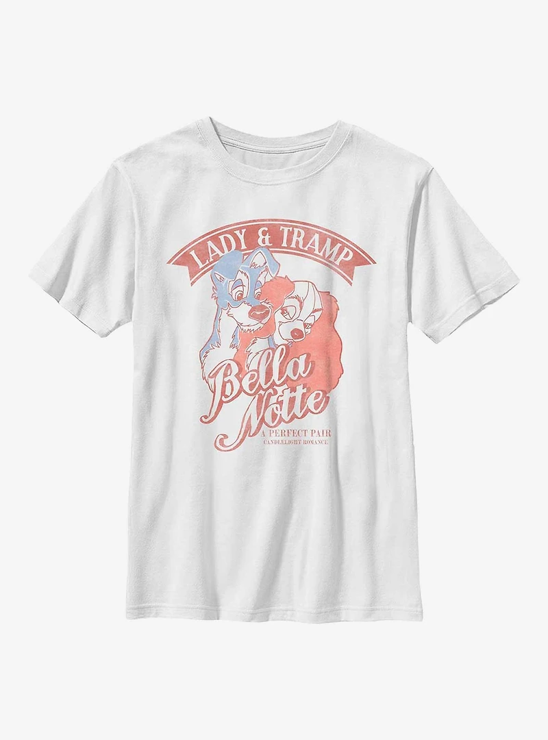 Disney Lady And The Tramp A Perfect Pair Youth T-Shirt
