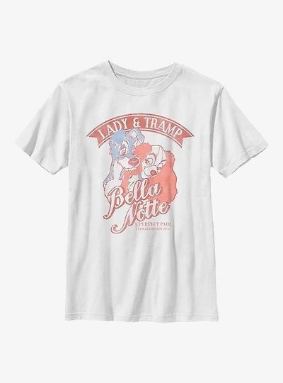 Disney Lady And The Tramp A Perfect Pair Youth T-Shirt