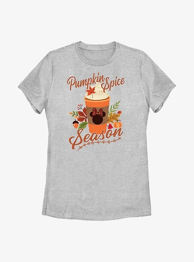 Disney Minnie Mouse Pumpkin Spice Season Womens T-Shirt
