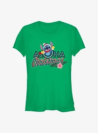 Disney Lilo & Stitch Aloha Christmas Girls T-Shirt