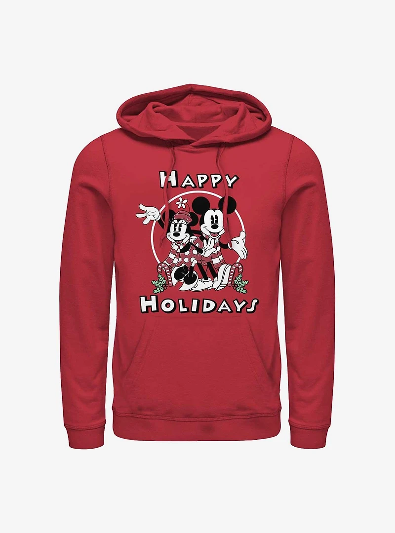 Disney Mickey Mouse & Minnie Happy Holidays Hoodie