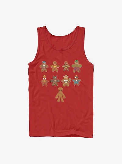 Marvel Lined Up Cookies Tank