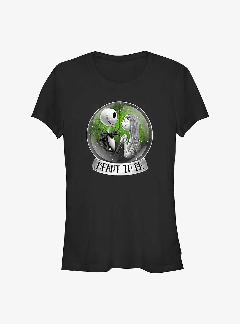 The Nightmare Before Christmas Jack And Sally Snow Globe Girls T-Shirt