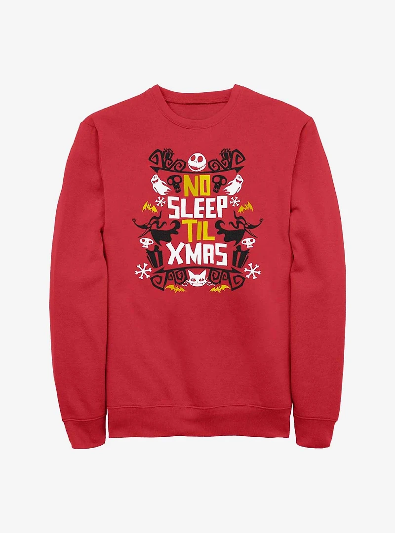 The Nightmare Before Christmas Jack No Sleep Till Xmas Sweatshirt