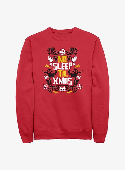 The Nightmare Before Christmas Jack No Sleep Till Xmas Sweatshirt