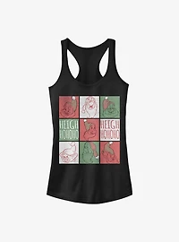 Disney Princess Snow White Santa Squares Girls Tank
