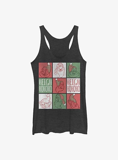 Disney Princess Snow White Santa Squares Girls Tank