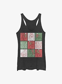 Disney Princess Snow White Santa Squares Girls Tank
