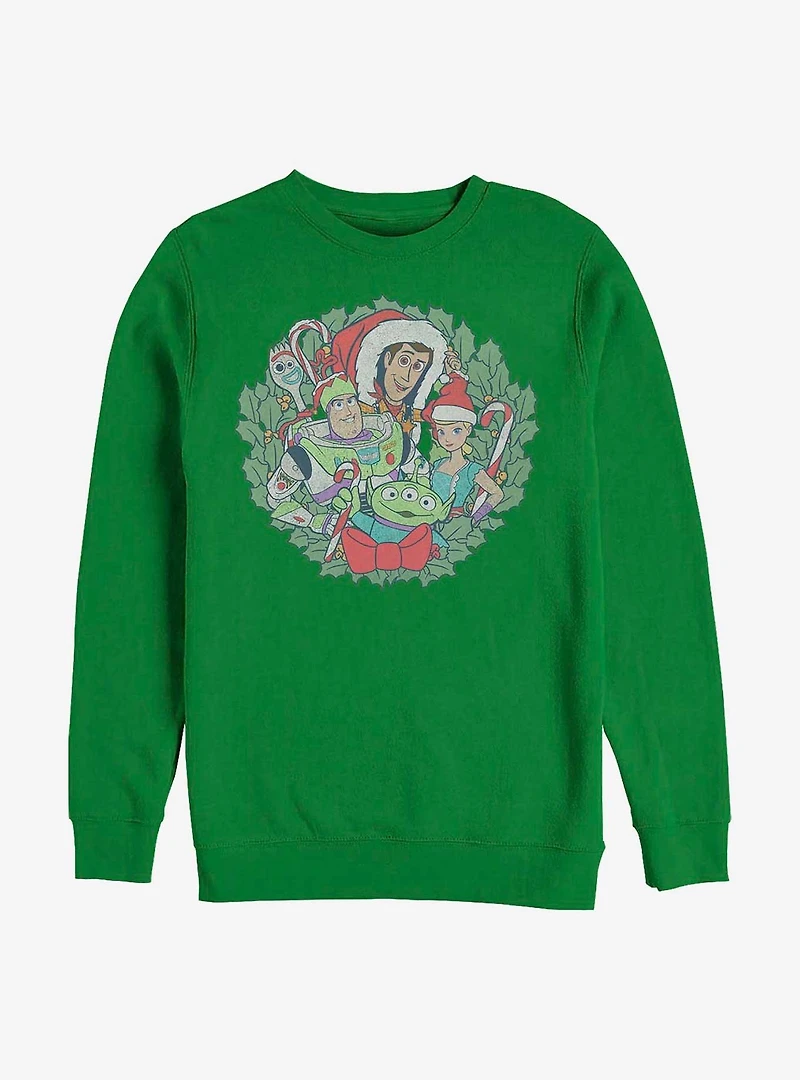 Disney Pixar Toy Story 4 Toys Wreath Crew Sweatshirt