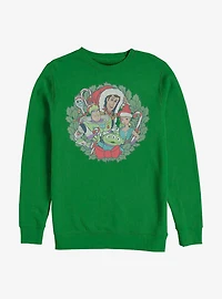 Disney Pixar Toy Story 4 Toys Wreath Crew Sweatshirt
