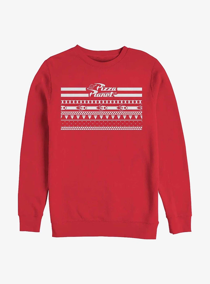 Disney Pixar Toy Story Red Planet Holiday Crew Sweatshirt