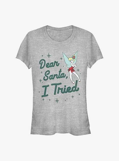Disney Tinker Bell Dear Santa, I Tried Girls T-Shirt