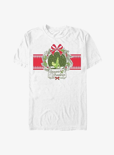 Star Wars The Mandalorian Snow Globe Holiday T-Shirt
