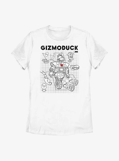 Disney DuckTales Gizmoduck Schematic Womens T-Shirt