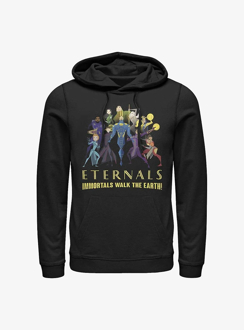 Marvel Eternals Cartoon Group Shot Hoodie