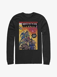 Marvel Eternals Halftone Comic Book Cover Long-Sleeve T-Shirt