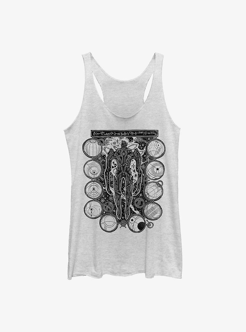 Marvel Eternals Arishem Wood Stamp Womens Tank Top