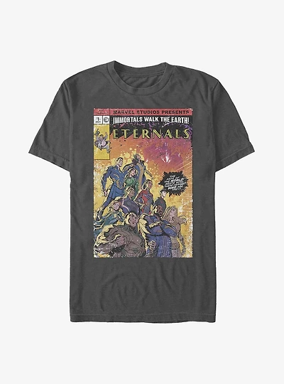 Marvel Eternals Vintage Style Comic Book Cover T-Shirt